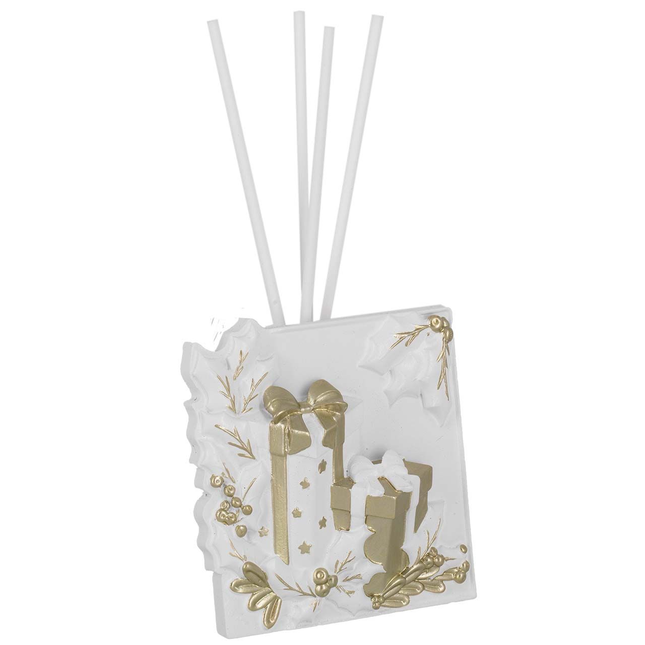 DIFFUSORE NATALIZIO CON PACCHI CON FINITURE ORO